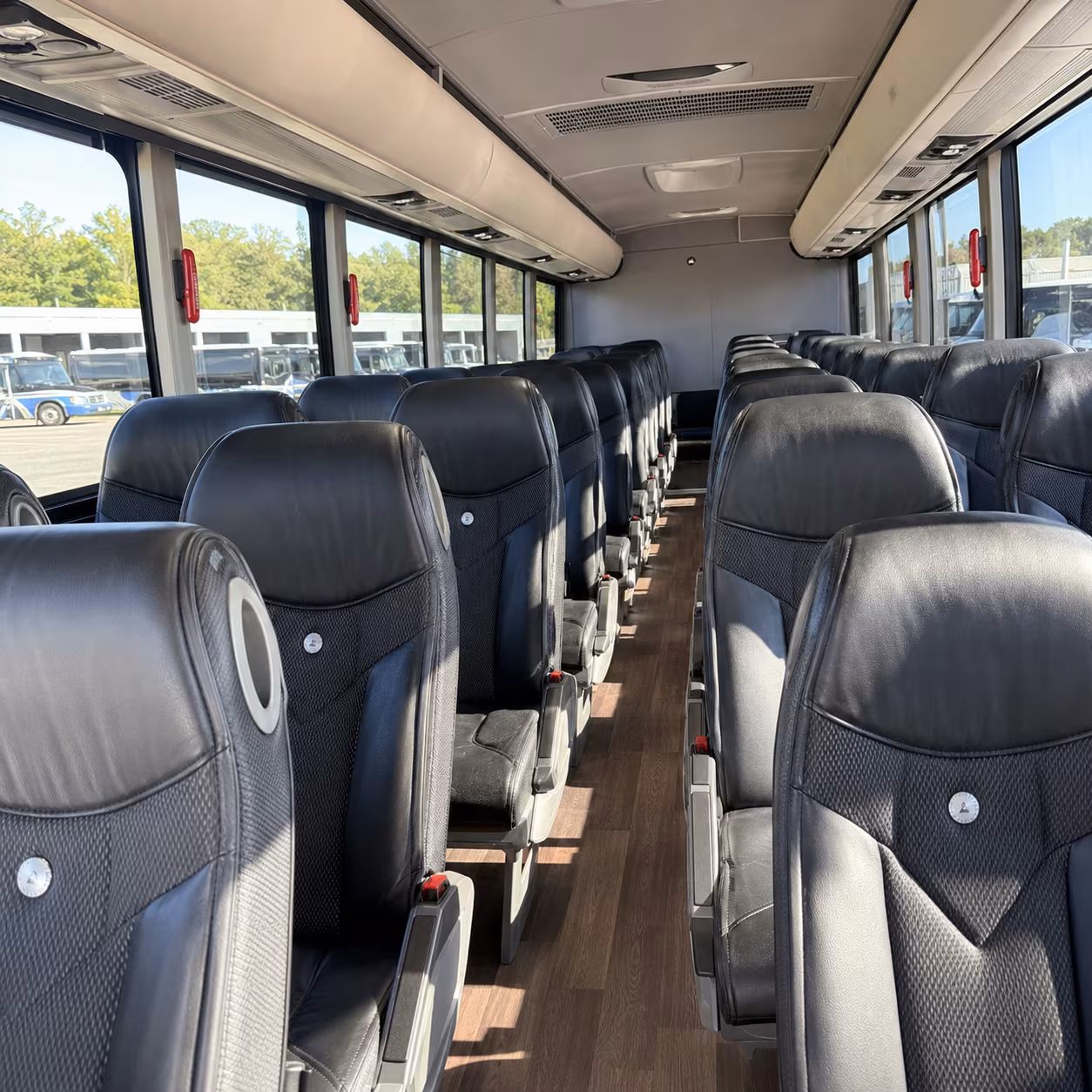charter buses for corporate events and employee shuttles