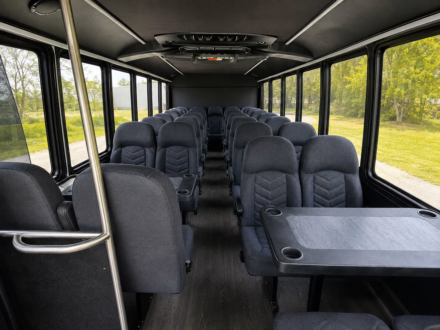 lancaster 18 passenger minibus inside