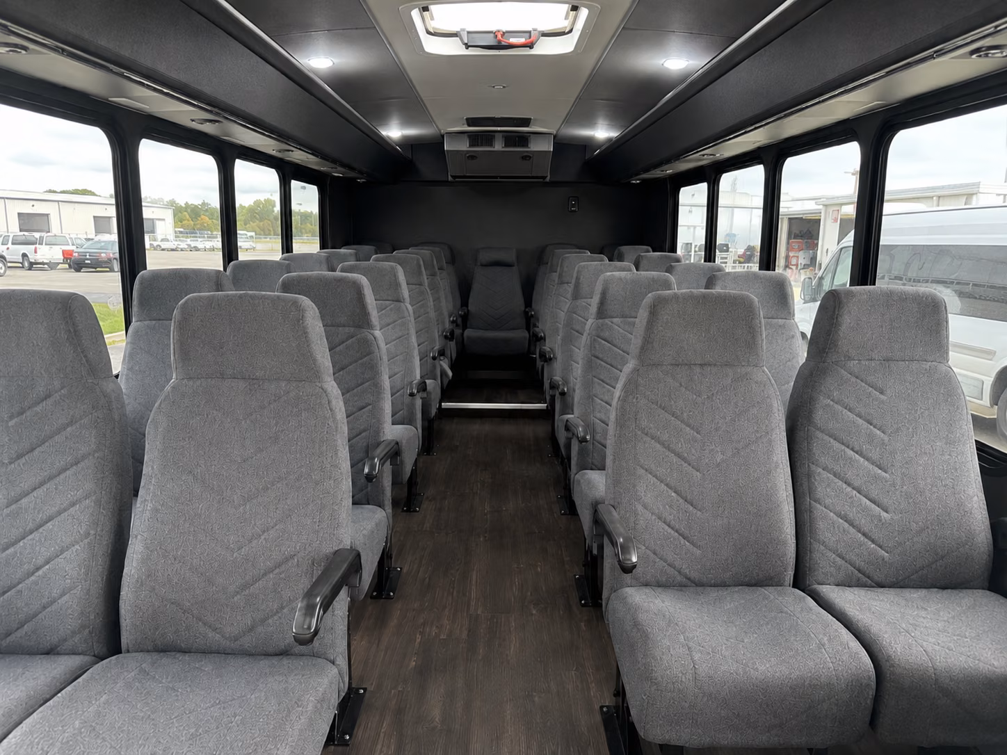 lancaster 18 passenger minibus interior