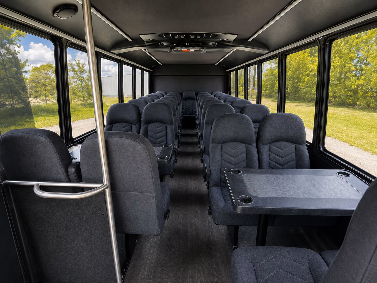 lancaster 20 passenger minibus inside