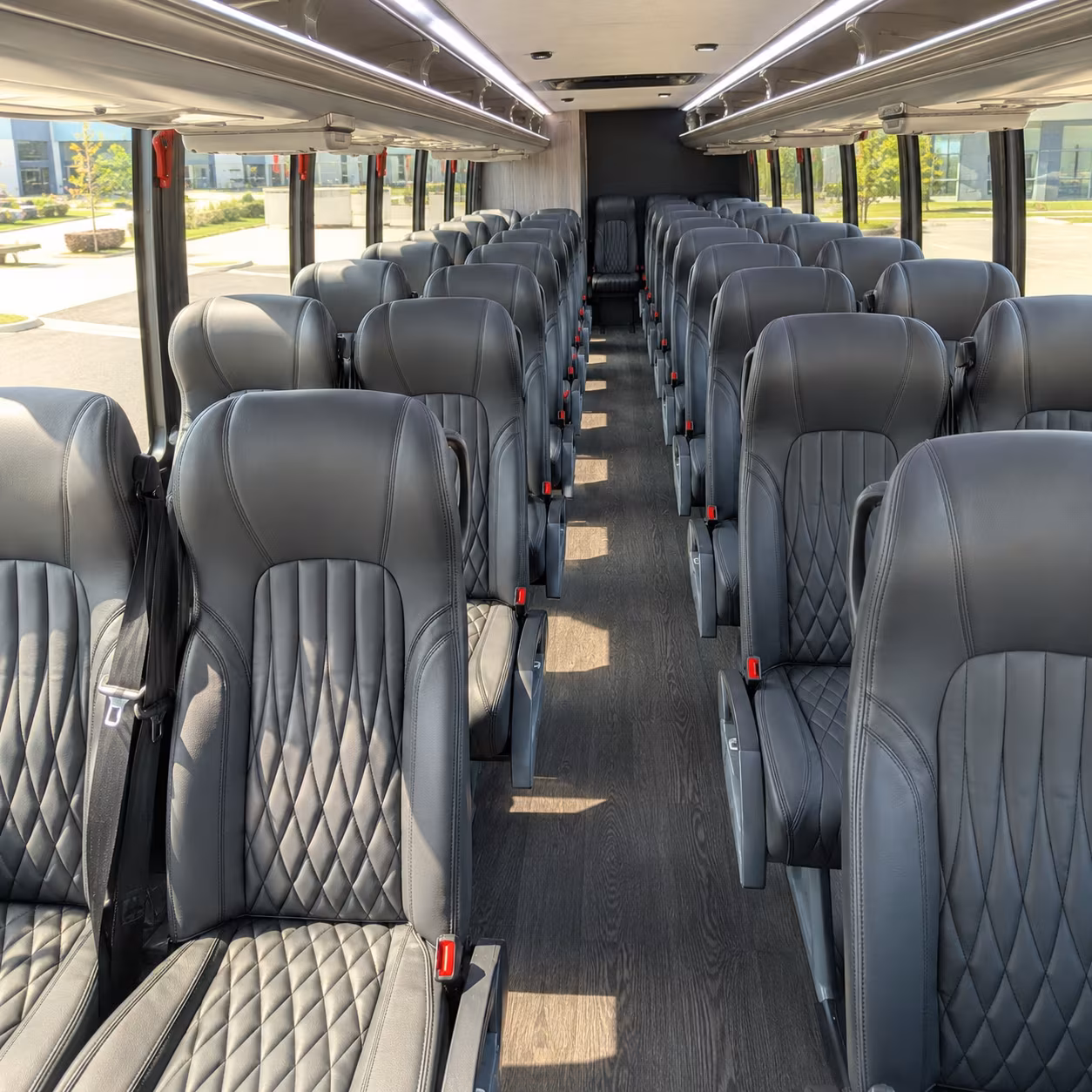 lancaster 25 passenger minibus interior