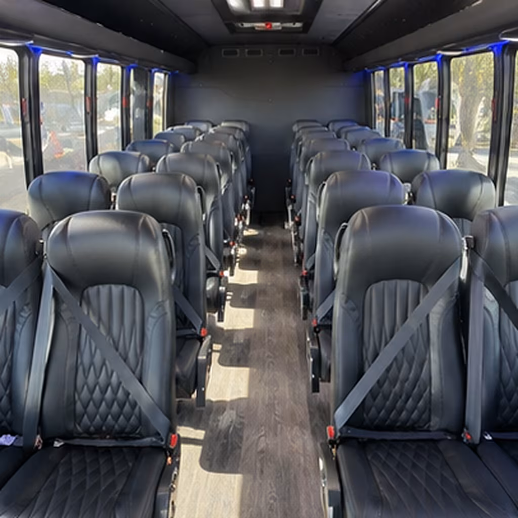 lancaster 30 passenger minibus interior