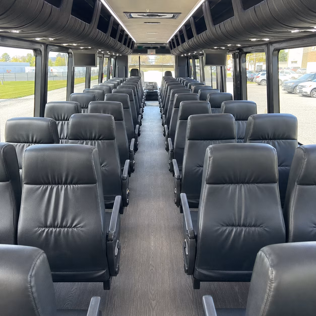 lancaster 35 passenger minibus interior