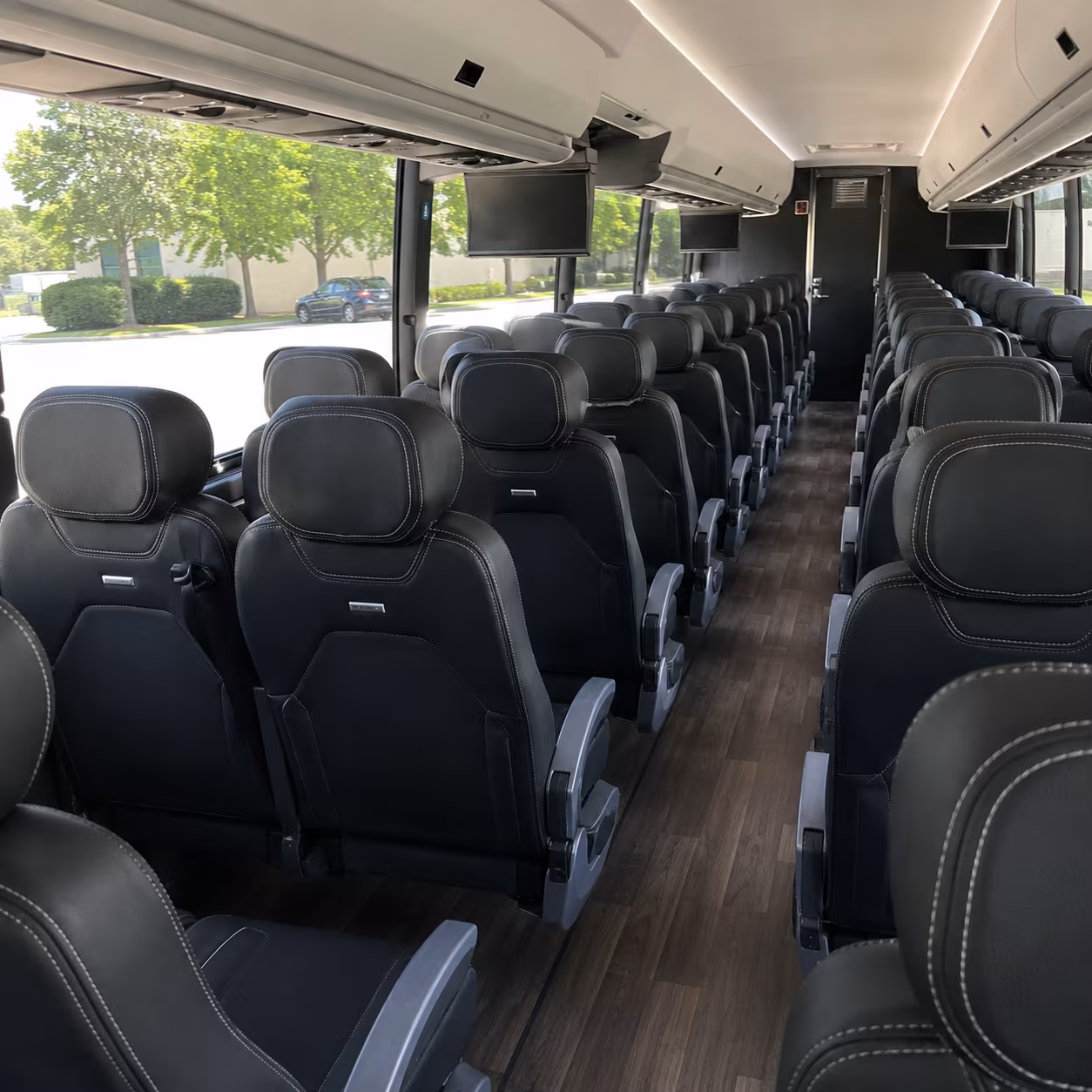 lancaster 56 passenger charter bus interior